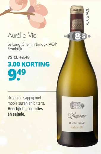 Mitra Aurélie Vic Le Long Chemin Limoux AOP Frankrijk aanbieding