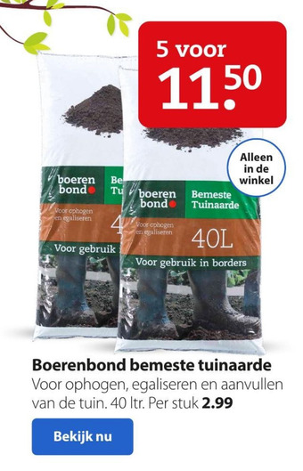 Pets Place Boerenbond bemeste tuinaarde aanbieding