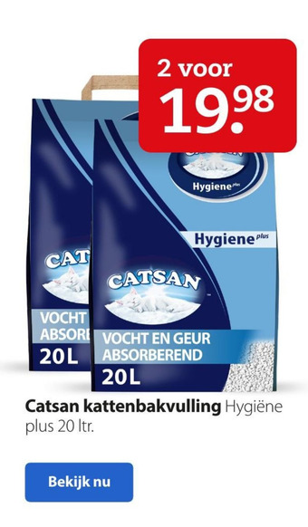 Pets Place Catsan kattenbakvulling aanbieding