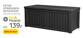 Praxis Keter Opbergbox Rockwood aanbieding