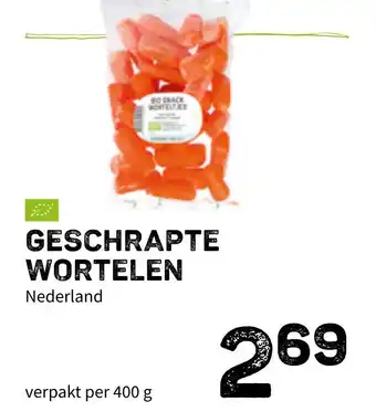 Ekoplaza Geschrapte wortelen aanbieding