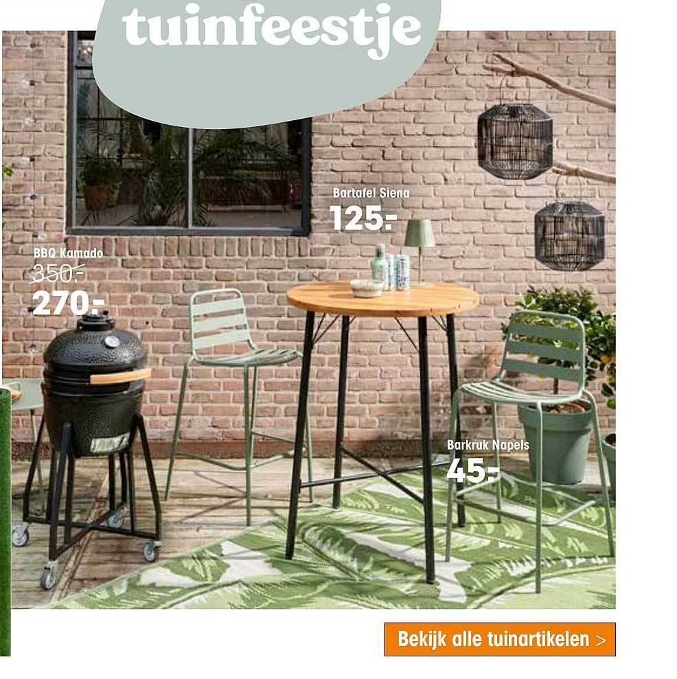 BBQ Kamado, Bartafel Siena Of Barkruk Napels aanbieding bij Kwantum