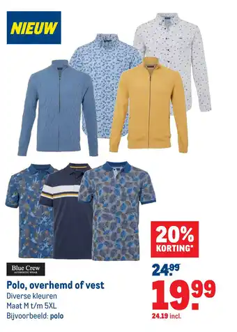 Makro Polo, overhemd of vest aanbieding