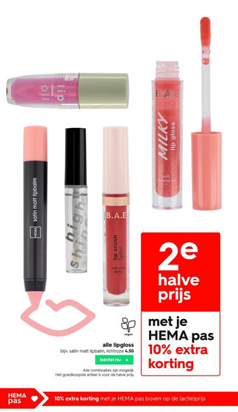 HEMA Alle lipgloss aanbieding