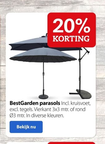Pets Place BestGarden parasols aanbieding