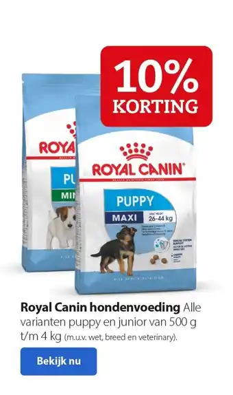 Pets Place Royal Canin hondenvoeding 4 kg aanbieding