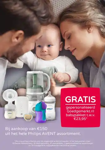 Prenatal Bij aankoop van €150 uit het hele Philips AVENT assortiment. aanbieding