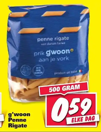 Nettorama g'woon penne rigate 500 gram aanbieding