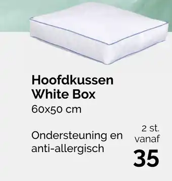 Beter Bed Hoofdkussen white box 60x50 cm aanbieding