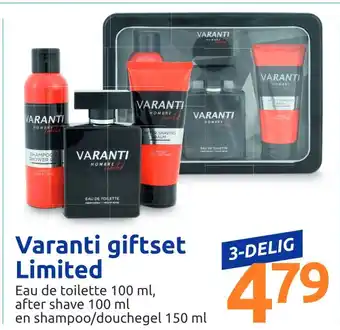 Action Varanti giftset limited 150 ml aanbieding