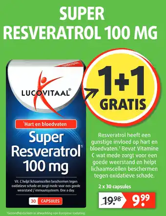 Lucovitaal Resveratrol aanbieding