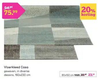 Leen Bakker Vloerkleed casa 160x230 cm aanbieding