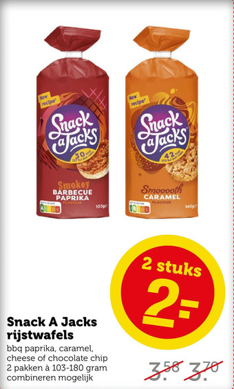 Coop Snack A Jacks rijstwafels aanbieding