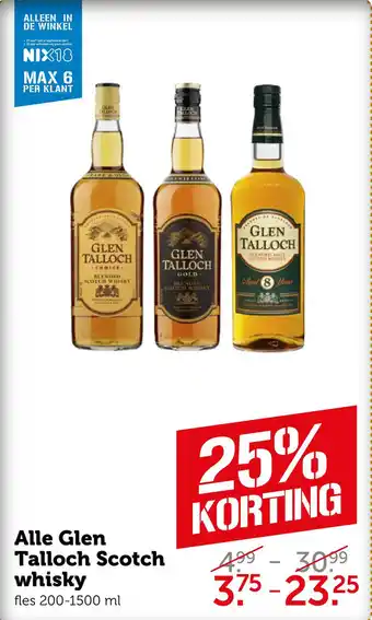 Coop Alle Glen Talloch Scotch whisky aanbieding