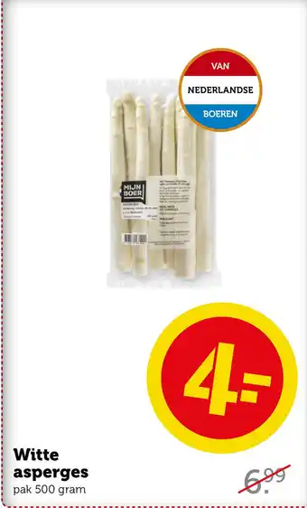 Coop Witte asperges aanbieding