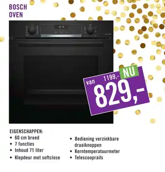 Keukendepot Bosch oven aanbieding