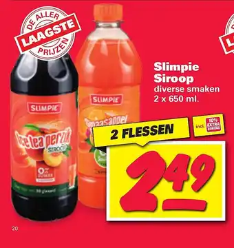 Nettorama Slimpie Siroop aanbieding