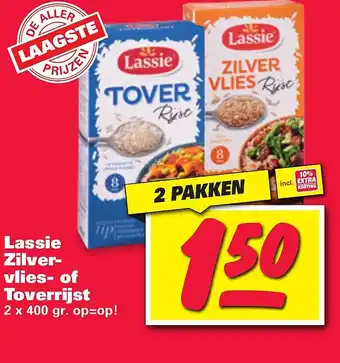 Nettorama Lassie Zilvervlies- of Toverrijst aanbieding