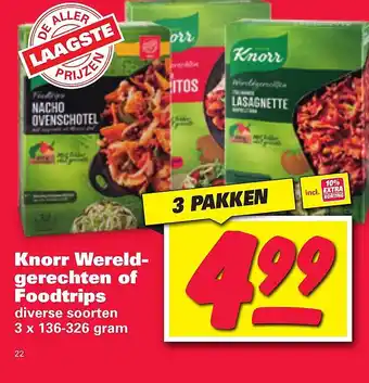 Nettorama Knorr Wereldgerechten of Foodtrips aanbieding