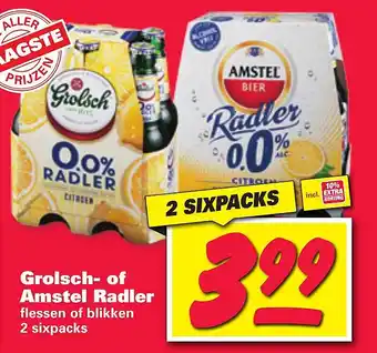 Nettorama Grolsch- of Amstel Radler aanbieding