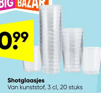 Big Bazar Shotglaasjes aanbieding