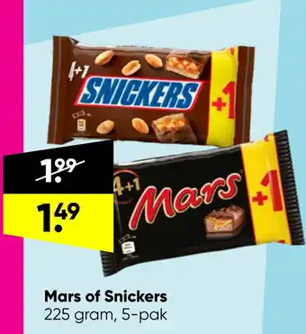 Big Bazar Mars of Snickers aanbieding