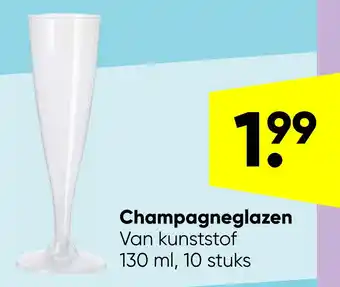 Big Bazar Champagneglazen aanbieding