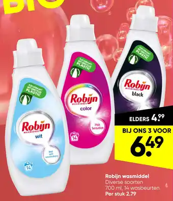 Big Bazar Robijn wasmiddel aanbieding