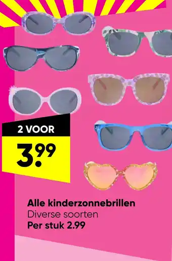 Big Bazar Alle kinderzonnebrillen aanbieding