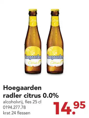 Zegro Hoegaarden radler citrus 0.0% aanbieding