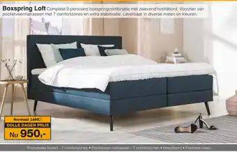 Woonsquare Boxspring loft aanbieding