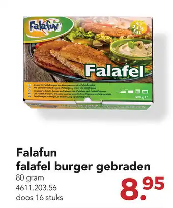 Zegro Falafun falafel burger gebraden aanbieding