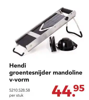 Zegro Hendi groentesnijder mandoline v-vorm aanbieding