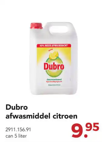 Zegro Dubro afwasmiddel citroen aanbieding