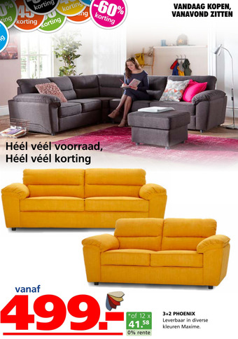 Seats and Sofas 3+2 Phoenix aanbieding