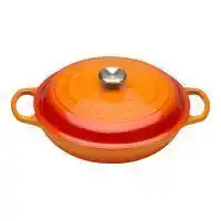 Kookpunt Le Creuset Campagnard Braadpan, 30cm oranjerood aanbieding