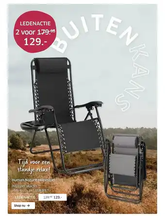 ANWB Human Nature Relaxstoel aanbieding