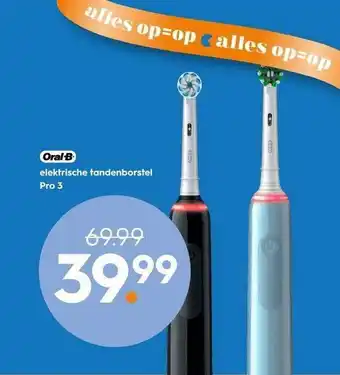 Blokker Oral-B Elektrische Tandenborstel Pro 3 aanbieding