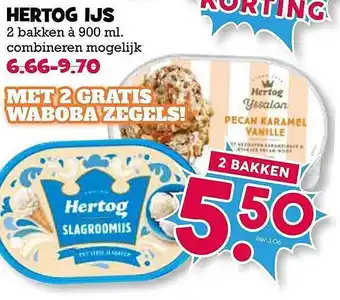 Boon`s Markt Hertog Ijs aanbieding