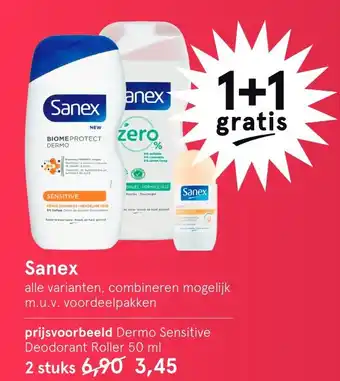 Etos Sanex 50 ml aanbieding