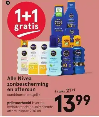 Etos Alle Nivea Zonbescherming En Aftersun 1+1 Gratis aanbieding