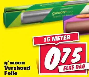 Nettorama g'woon vershoud folie 15 meter aanbieding