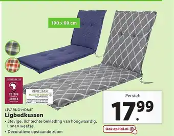 Lidl Livarno Home® Ligbedkussen aanbieding