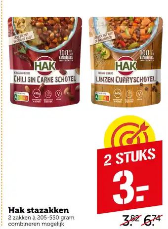 Coop Hak stazakken 205-550 gram aanbieding