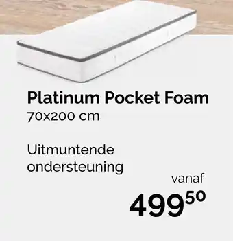 Beter Bed Platinum pocket foam 70x200 cm aanbieding