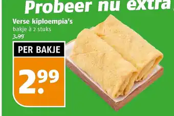 Poiesz Verse kiploempia's bakje a 2 stuks aanbieding