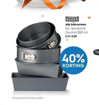 Blokker Alle bakvormen springvorm Gourmet 20 cm aanbieding