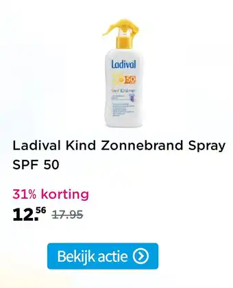 Plein.nl Ladival kind zonnebrand spray aanbieding