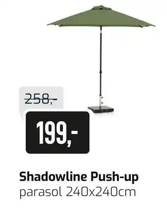 Kees Smit Shadowline push-up 240x240 cm aanbieding