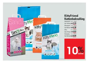 De Kweker Kittyfriend kattenbakvulling 10 liter aanbieding